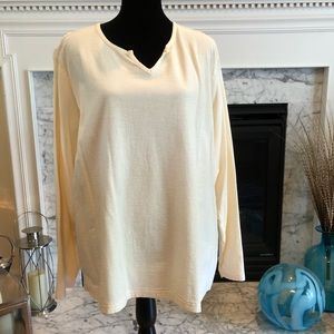 Columbia Cream Long Sleeve Top